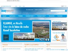 Tablet Screenshot of knaufinsulation.fr