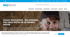 Desktop Screenshot of knaufinsulation.dk