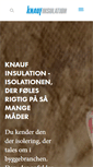 Mobile Screenshot of knaufinsulation.dk